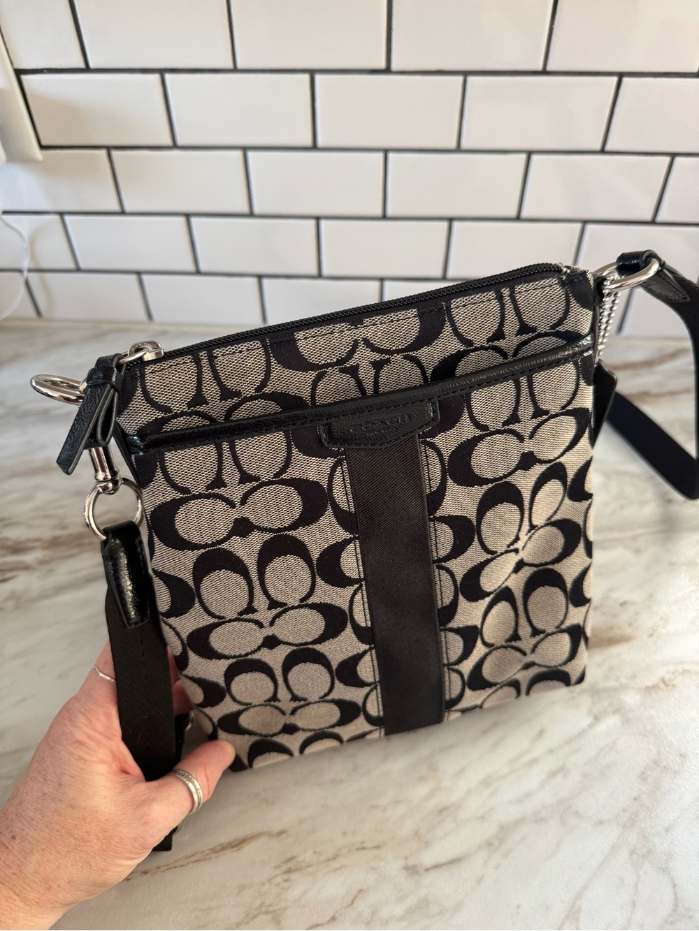 Coach Small Signature Canvas Crossbody